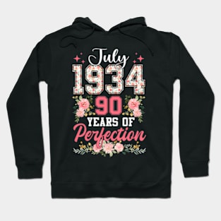 July 1934 90Th Floral 90 Hoodie